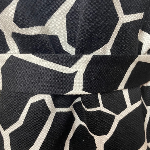 Vintage black white mod graphic belt sixties coat! - Picture 12 of 13